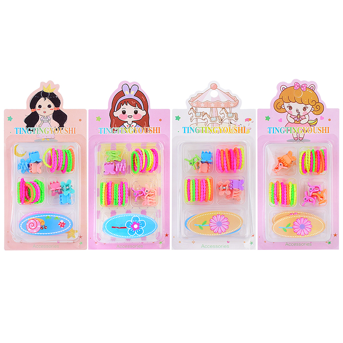 Набор заколок и резинок 00-3247 для волос "Радуга цвета" Набор заколок и резинок 00-3247 для волос "Радуга цвета"