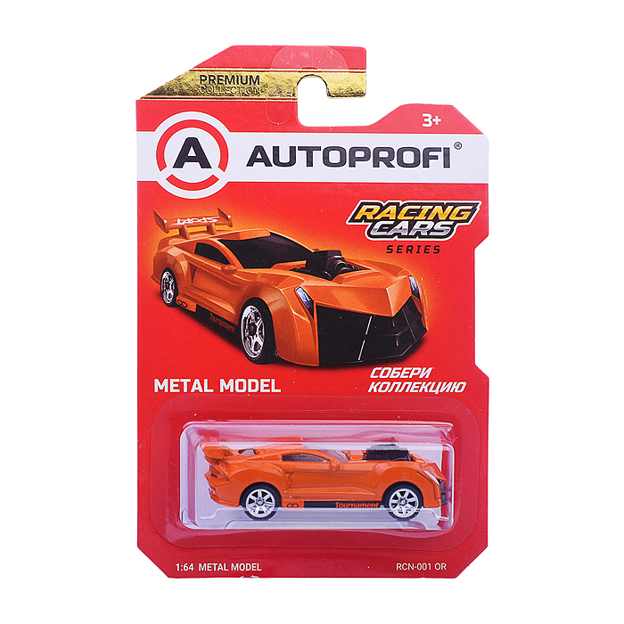 Машинка коллекционная 1:64, Серия Racing Cars, оранжевый Машинка коллекционная 1:64, Серия Racing Cars, оранжевый