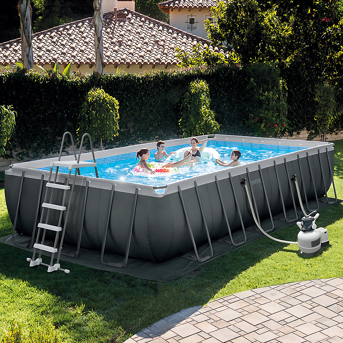 Бассейн каркаcный Ultra XTR Frame 732 х 366 х 132 см, комбинированный фильтр-насос, лестница, тент, 