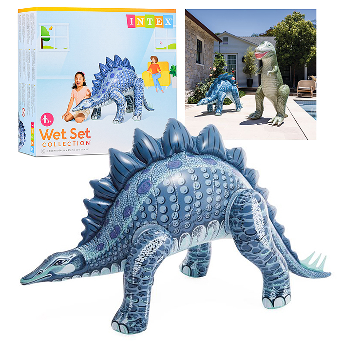 Фото к товару Игрушка надувная "Динозавр" от 3-8 лет, Тиранозавр или Стегозавр в ассортименте, 48593NP INTEX Игрушка надувная "Динозавр" от 3-8 лет, Тиранозавр или Стегозавр в ассортименте, 48593NP INTEX