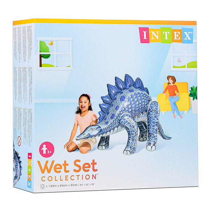 Фото к товару Игрушка надувная "Динозавр" от 3-8 лет, Тиранозавр или Стегозавр в ассортименте, 48593NP INTEX Игрушка надувная "Динозавр" от 3-8 лет, Тиранозавр или Стегозавр в ассортименте, 48593NP INTEX