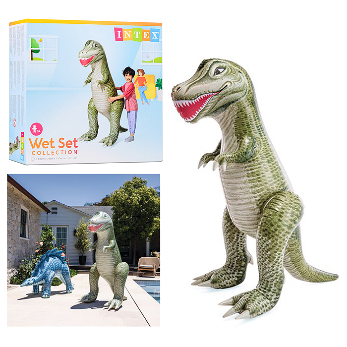 Фото к товару Игрушка надувная "Динозавр" от 3-8 лет, Тиранозавр или Стегозавр в ассортименте, 48593NP INTEX Игрушка надувная "Динозавр" от 3-8 лет, Тиранозавр или Стегозавр в ассортименте, 48593NP INTEX