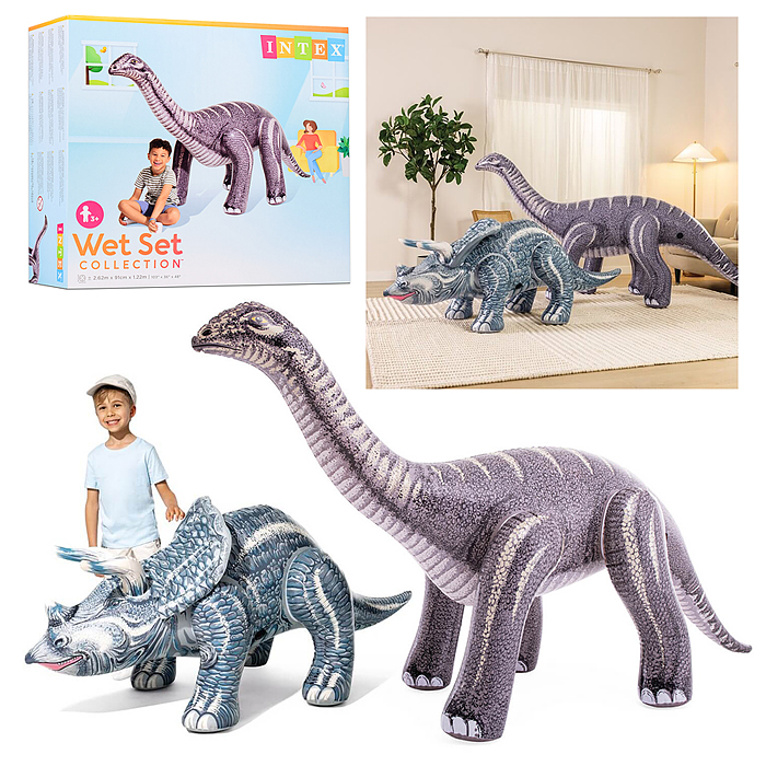 Игрушка надувная "Динозавр" от 3-8 лет, Трицератопс или Бронтозавр в ассортименте, 48594NP INTEX