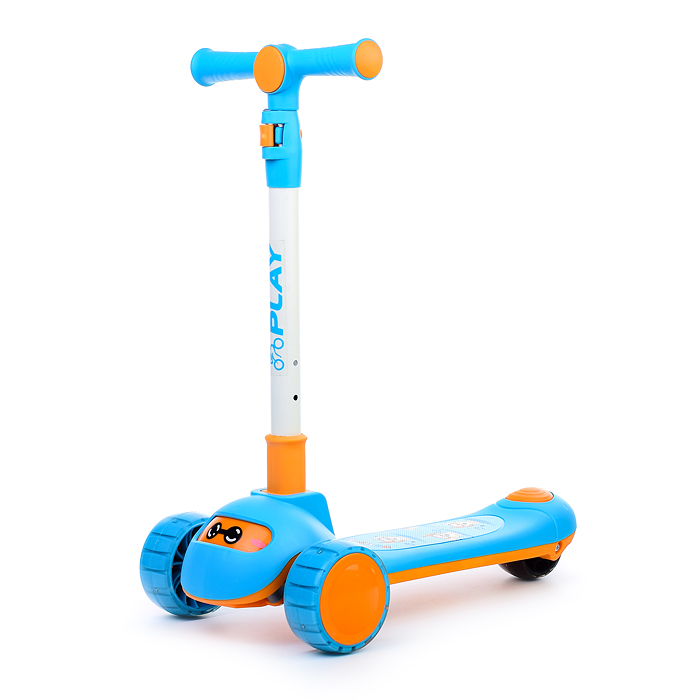 Фото к товару Самокат U038230Y 3-х кол., синий, PU, ABEC 7, в коробке Самокат U038230Y 3-х кол., синий, PU, ABEC 7, в коробке