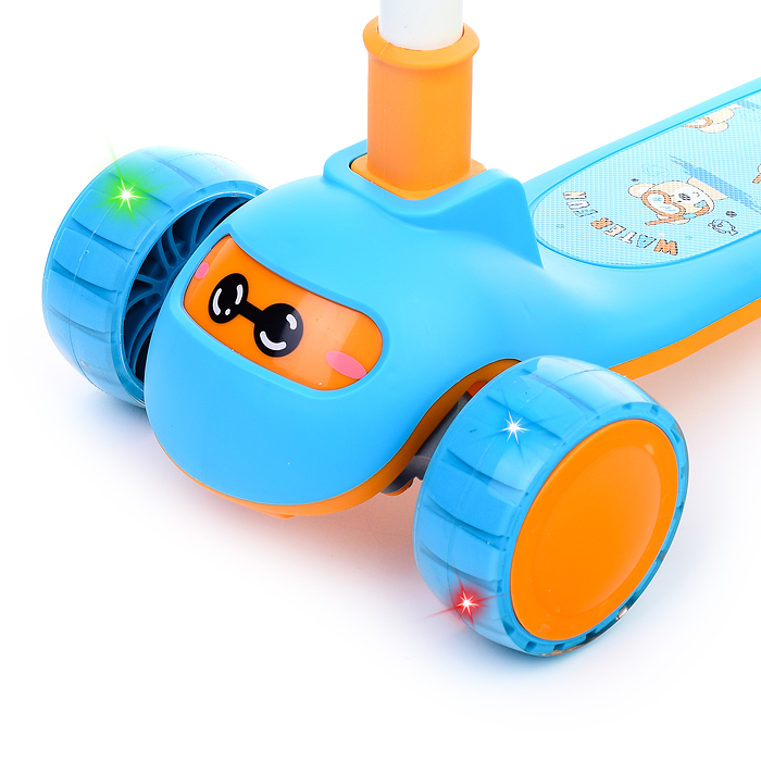 Фото к товару Самокат U038230Y 3-х кол., синий, PU, ABEC 7, в коробке Самокат U038230Y 3-х кол., синий, PU, ABEC 7, в коробке