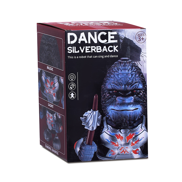 Фото к товару Обезьяна 3817AD "Орангутанг танцующий" на батарейках в коробке Обезьяна 3817AD "Орангутанг танцующий" на батарейках в коробке