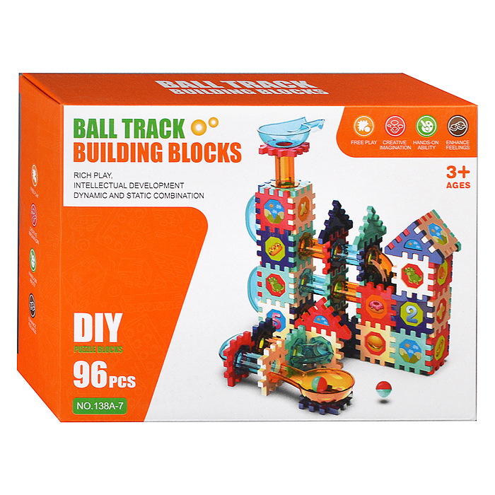 Конструктор 138A-7 "Ball Track-2" (96 дет.) в коробке