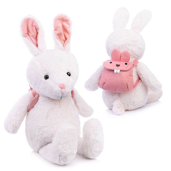 Мягкая игрушка M0752 "Заяц с рюкзаком"