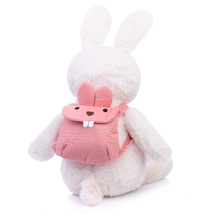 Мягкая игрушка M0752 "Заяц с рюкзаком"