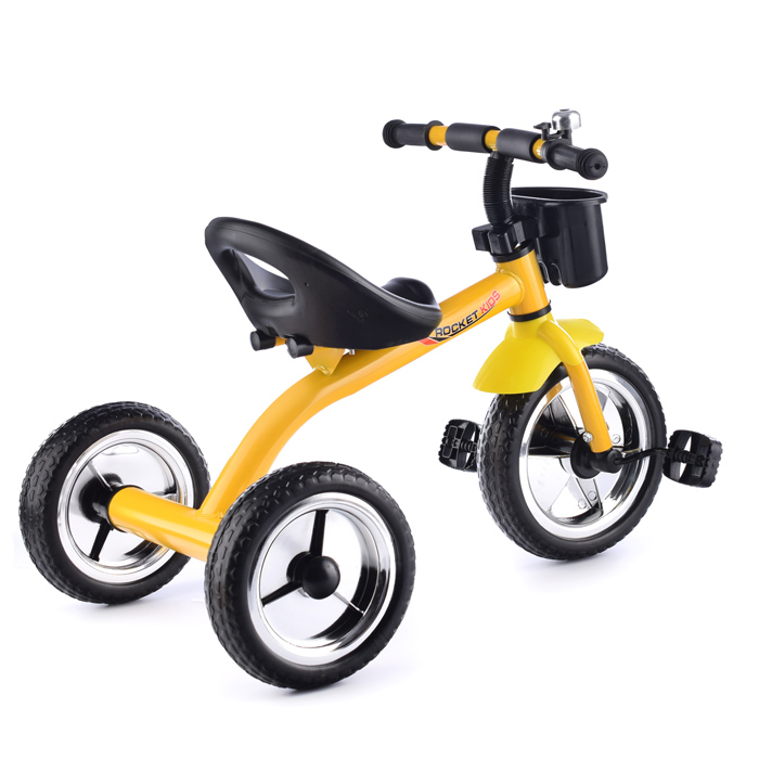 Фото к товару Велосипед XEL-002-1, 3-х колесный, желтый Велосипед XEL-002-1, 3-х колесный, желтый