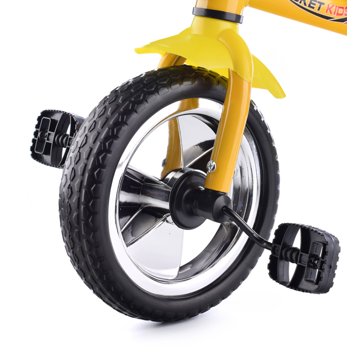 Фото к товару Велосипед XEL-002-1, 3-х колесный, желтый Велосипед XEL-002-1, 3-х колесный, желтый