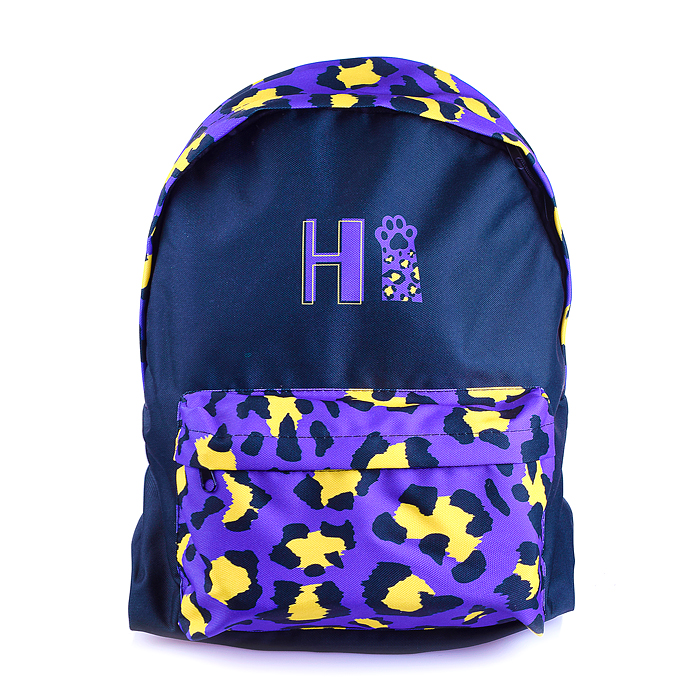 Рюкзак мягкий "Леопардовый принт" 1 отделение, на молнии с двумя бегунками