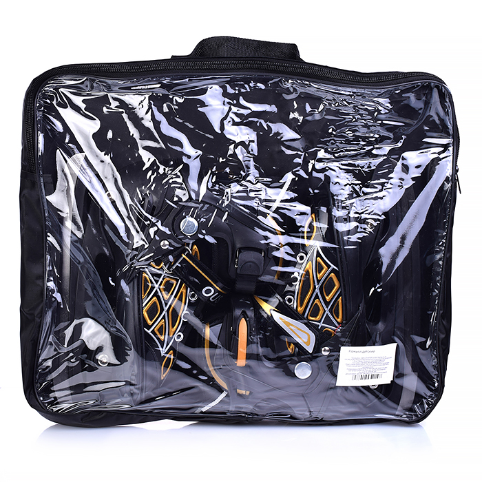 Фото к товару Коньки детские 00-1378, размер M, золото Коньки детские 00-1378, размер M, золото