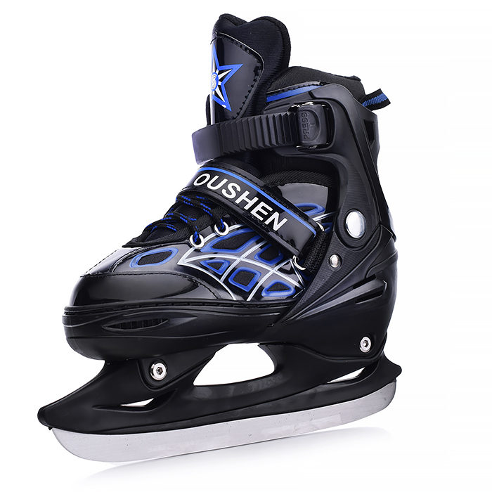 Фото к товару Коньки детские 00-1379, размер M, синий Коньки детские 00-1379, размер M, синий