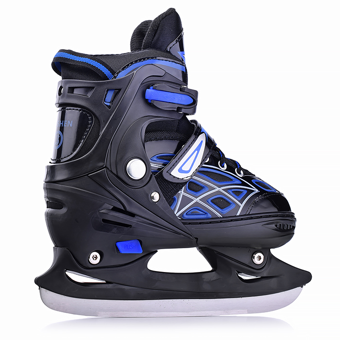 Фото к товару Коньки детские 00-1379, размер M, синий Коньки детские 00-1379, размер M, синий