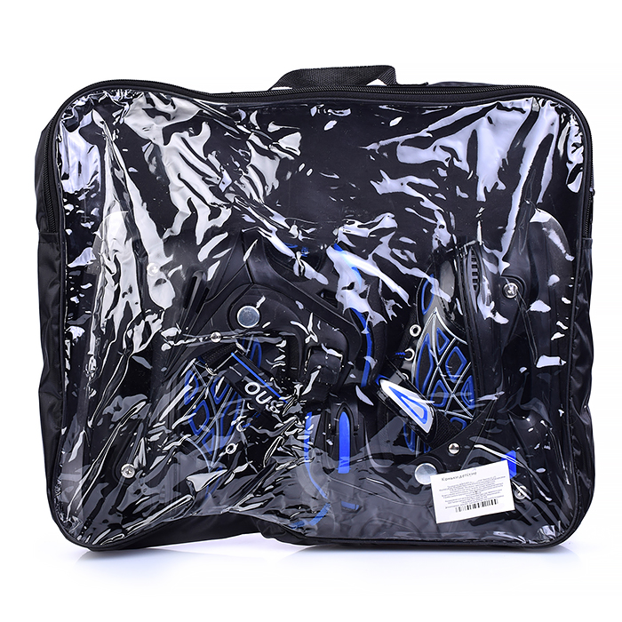 Фото к товару Коньки детские 00-1379, размер M, синий Коньки детские 00-1379, размер M, синий