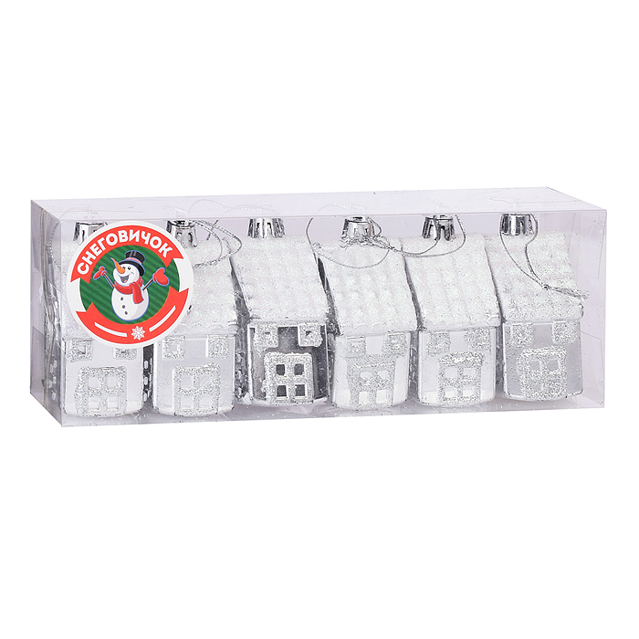 Фото к товару Набор новогодних украшений S0172 "Сказочный домик" в коробке Набор новогодних украшений S0172 "Сказочный домик" в коробке