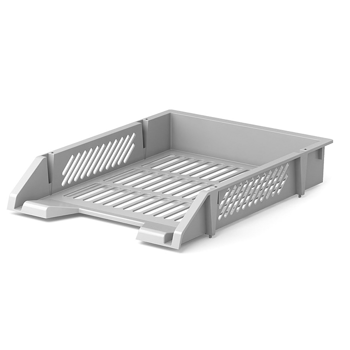 Лоток пластиковый для бумаг Classic, серый Лоток пластиковый для бумаг Classic, серый