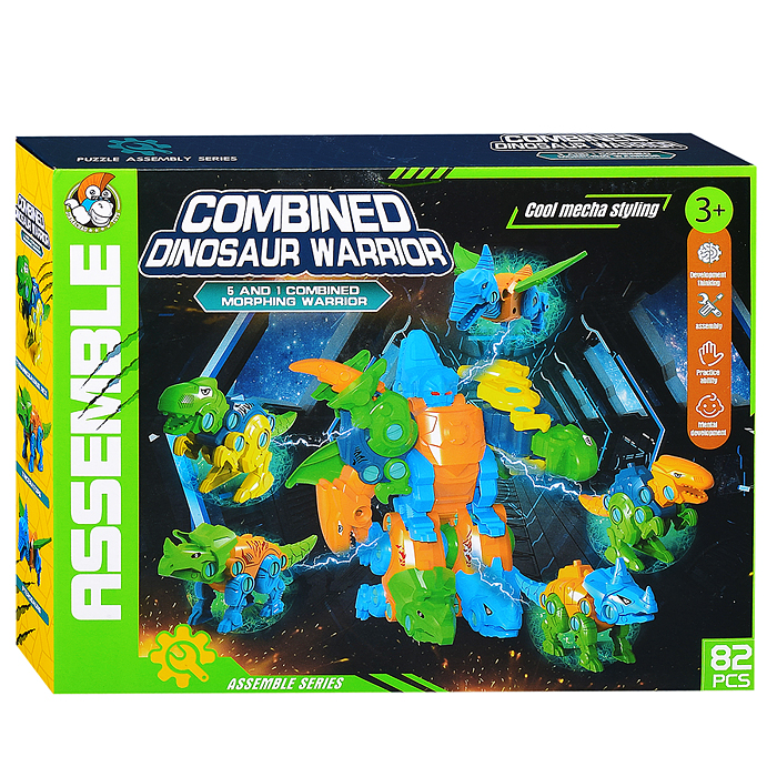 Конструктор 2688-27 "Дино-робот2" с отверткой, в коробке Конструктор 2688-27 "Дино-робот2" с отверткой, в коробке