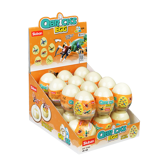 Конструктор M38-B1068 "Насекомые" в яйце