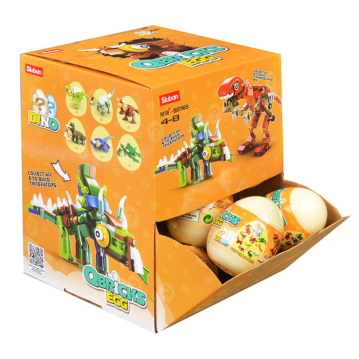Конструктор M38-B0796S "Динозавры" в яйце