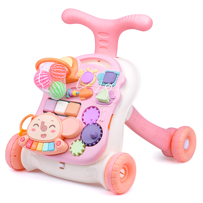 Фото к товару Ходунки N6038 "Развивайся" 2 в 1 с игровым центром, в коробке Ходунки N6038 "Развивайся" 2 в 1 с игровым центром, в коробке