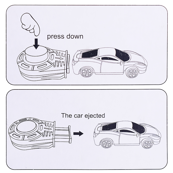 Набор машин 3553 "Пожарные" с запускающим устройством, на листе