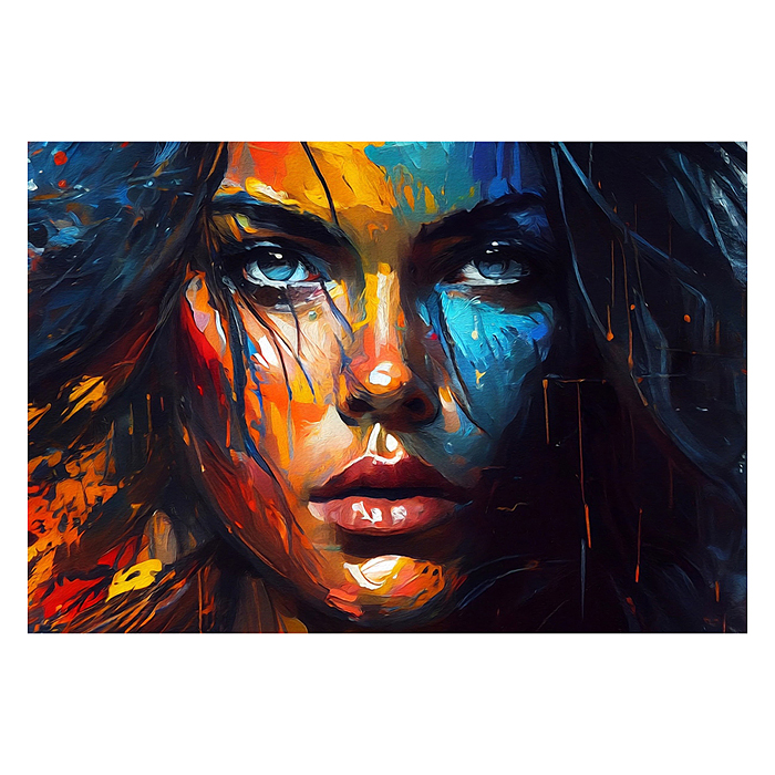 Фото к товару Холст с красками 40х50 по номерам "Пронзающий взгляд девушки" (в коробке) (30цв.) Холст с красками 40х50 по номерам "Пронзающий взгляд девушки" (в коробке) (30цв.)