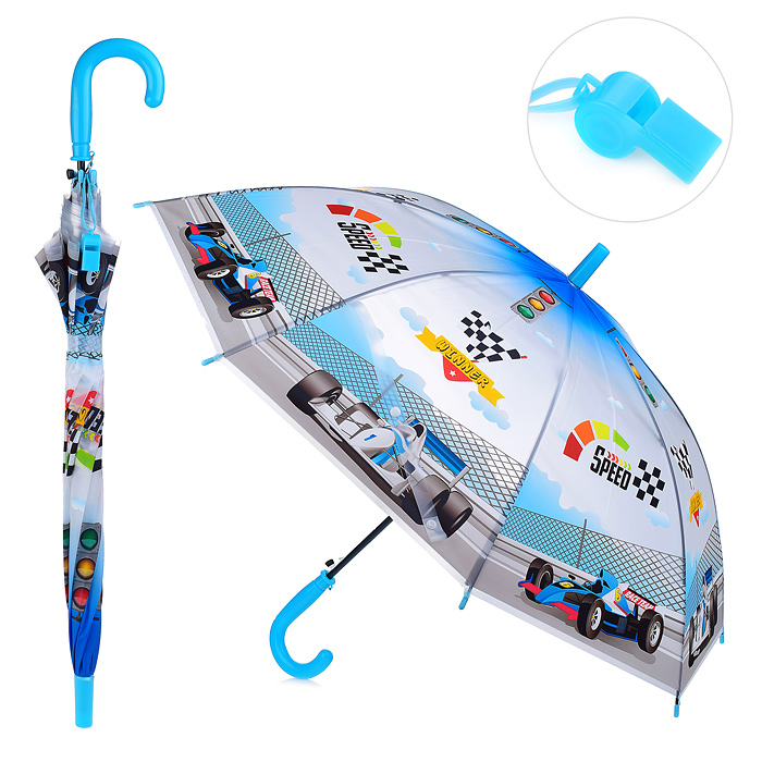 Зонт детский 00-1931 "Гоночный заезд" (50см.)
