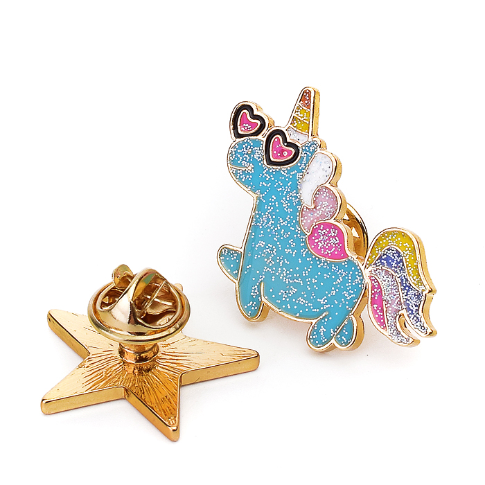 Фото к товару Набор значков "I am a star!" эмалированные, размер изделий: единорог 2,8x3 см, звездочка 2, Набор значков "I am a star!" эмалированные, размер изделий: единорог 2,8x3 см, звездочка 2,