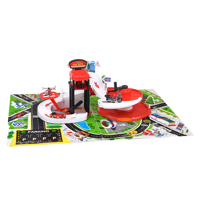 Фото к товару Парковка 660-A337 "Пожарная служба" в коробке Парковка 660-A337 "Пожарная служба" в коробке