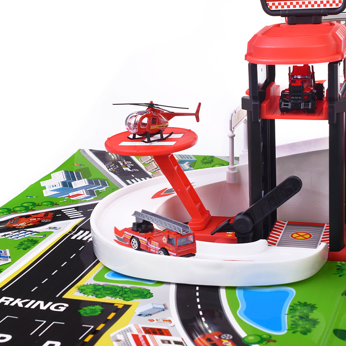 Фото к товару Парковка 660-A337 "Пожарная служба" в коробке Парковка 660-A337 "Пожарная служба" в коробке