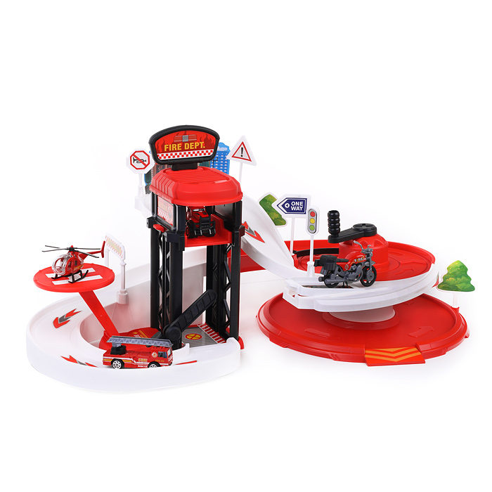 Фото к товару Парковка 660-A337 "Пожарная служба" в коробке Парковка 660-A337 "Пожарная служба" в коробке