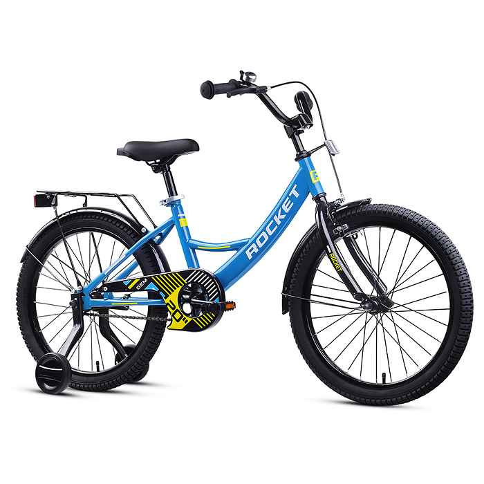 Фото к товару Велосипед 20" Rocket Gem, цвет голубой Велосипед 20" Rocket Gem, цвет голубой