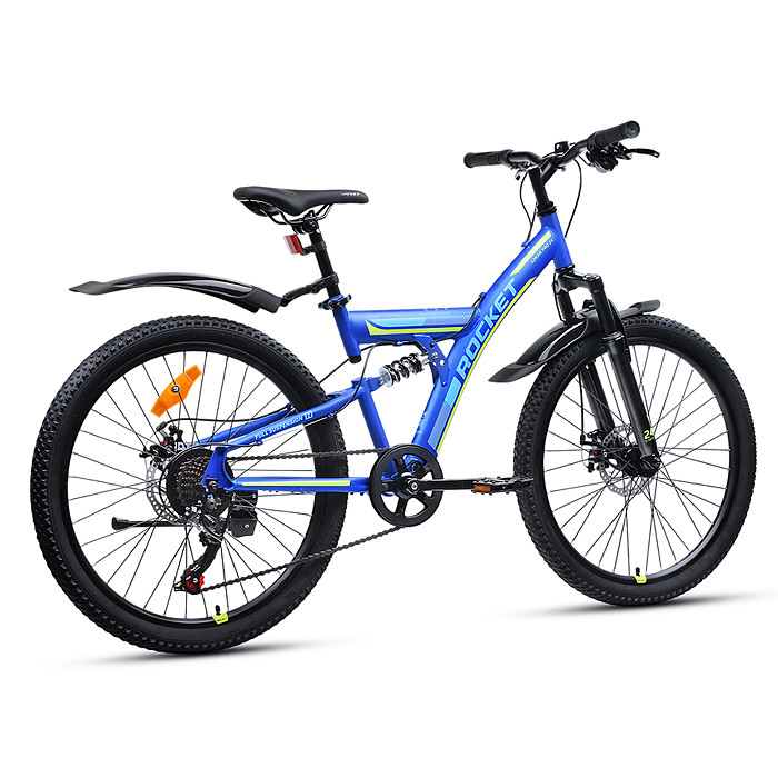 Фото к товару Велосипед 24" Rocket Azkar Pro, цвет синий, размер 15" Велосипед 24" Rocket Azkar Pro, цвет синий, размер 15"