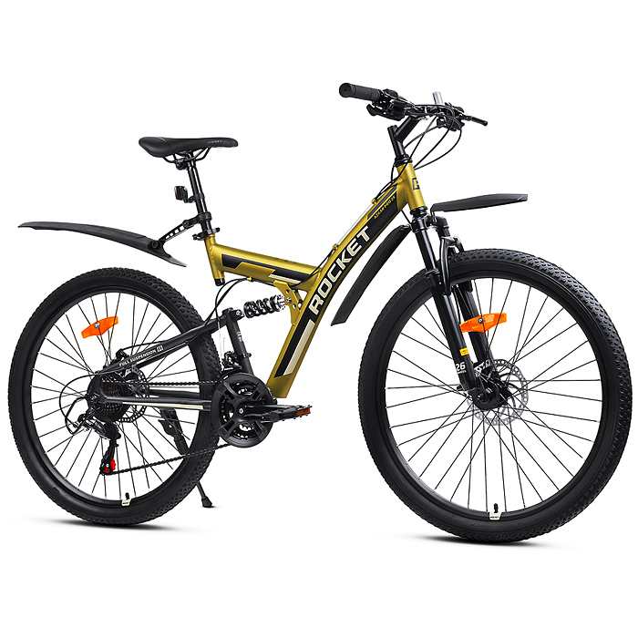 Фото к товару Велосипед 26" Rocket Azkar Pro, цвет хаки, размер 18" Велосипед 26" Rocket Azkar Pro, цвет хаки, размер 18"