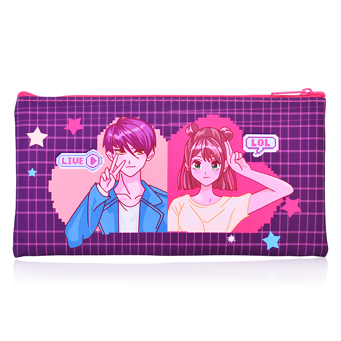 Фото к товару Пенал плоский "Аниме" Размер: 20,5*10,8 см. Изготовлен из полиэстера, 210 ден. Имеется одно осн Пенал плоский "Аниме" Размер: 20,5*10,8 см. Изготовлен из полиэстера, 210 ден. Имеется одно осн