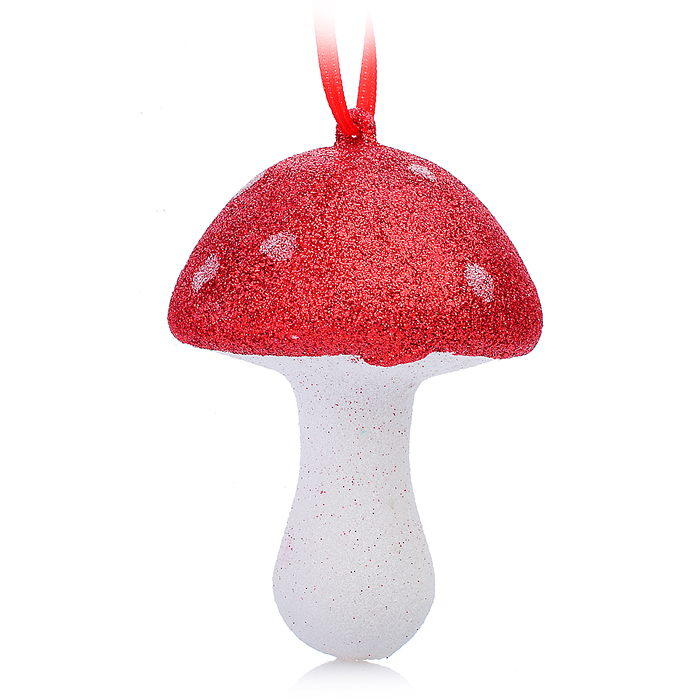 Новогоднее подвесное украшение "Грибочек"6,8,*6,8*9,3см. Новогоднее подвесное украшение "Грибочек"6,8,*6,8*9,3см.