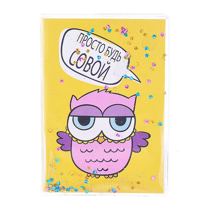 Блокнот "Сова", формат А6, 56 листов в клетку на скрепке,обложка с гелевым наполнением Блокнот "Сова", формат А6, 56 листов в клетку на скрепке,обложка с гелевым наполнением