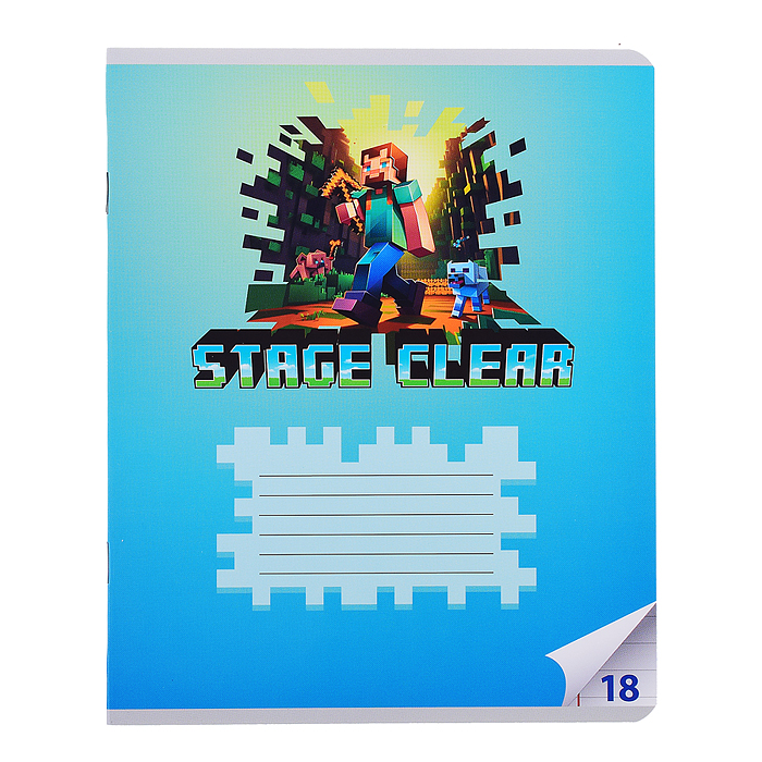 Фото к товару Тетрадь 18 л. линейка "My Game" формат А5, на скрепке, с полями Тетрадь 18 л. линейка "My Game" формат А5, на скрепке, с полями