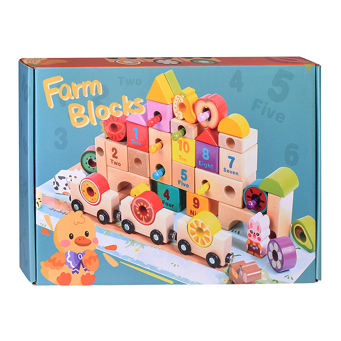 Фото к товару Конструктор из кубиков D1997 "Creative farm" в коробке Конструктор из кубиков D1997 "Creative farm" в коробке