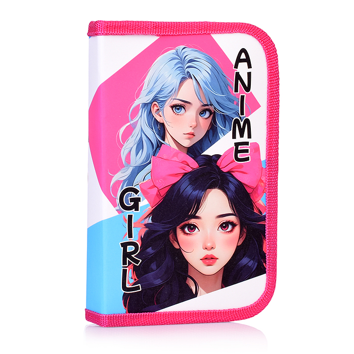 Пенал односекционный SOFT 190/115 "Модные девушки"