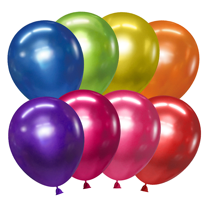 Шар (5''/13 см) Ассорти, металлик, 100 шт. Шар (5''/13 см) Ассорти, металлик, 100 шт.