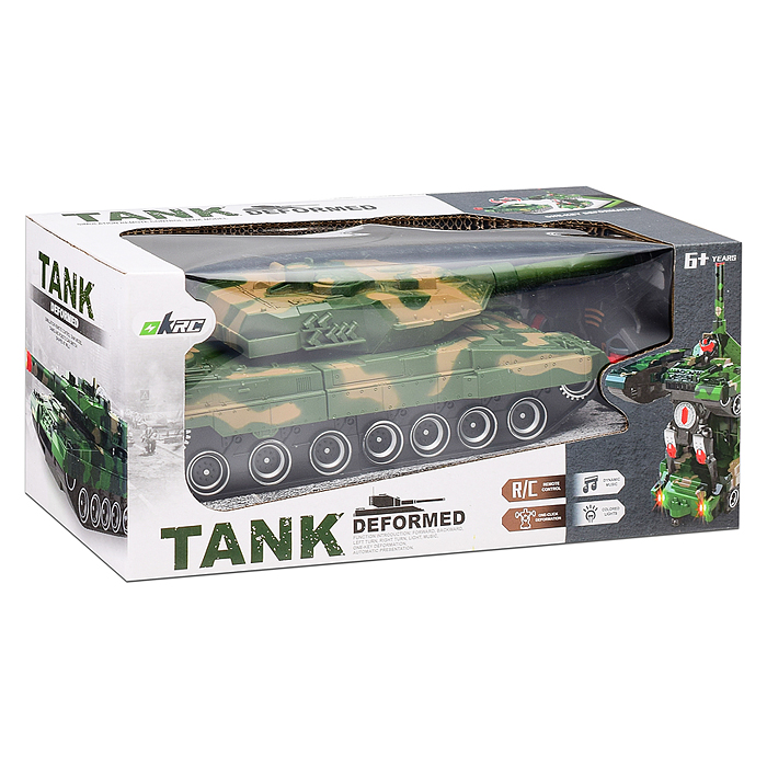 Фото к товару Танк 555 "Deformed" р/у, 27MHz, в коробке Танк 555 "Deformed" р/у, 27MHz, в коробке