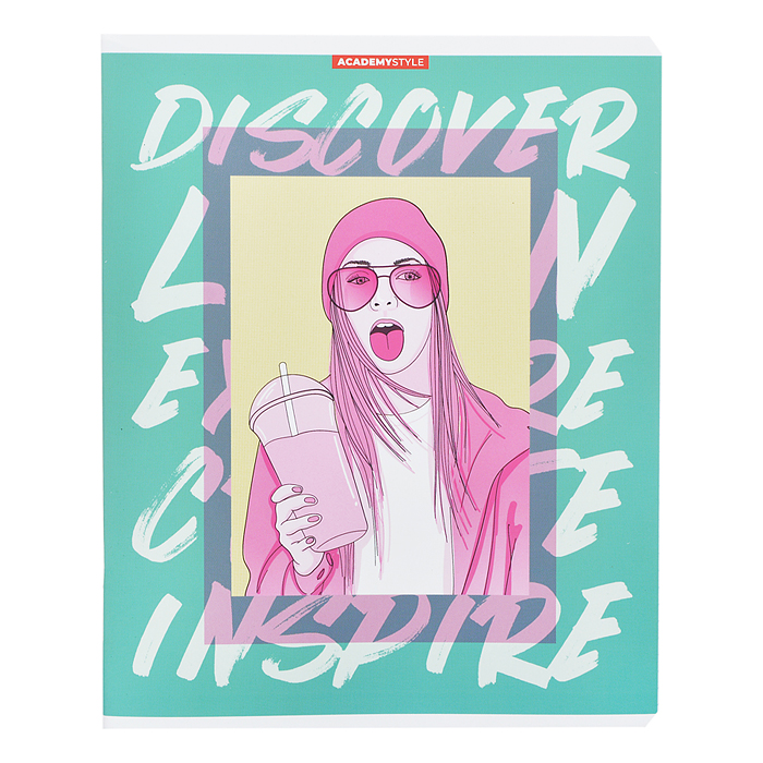 Тетрадь 48л., клетка на скобе "Дело в шляпе" отделка софт-тач ламинация Тетрадь 48л., клетка на скобе "Дело в шляпе" отделка софт-тач ламинация