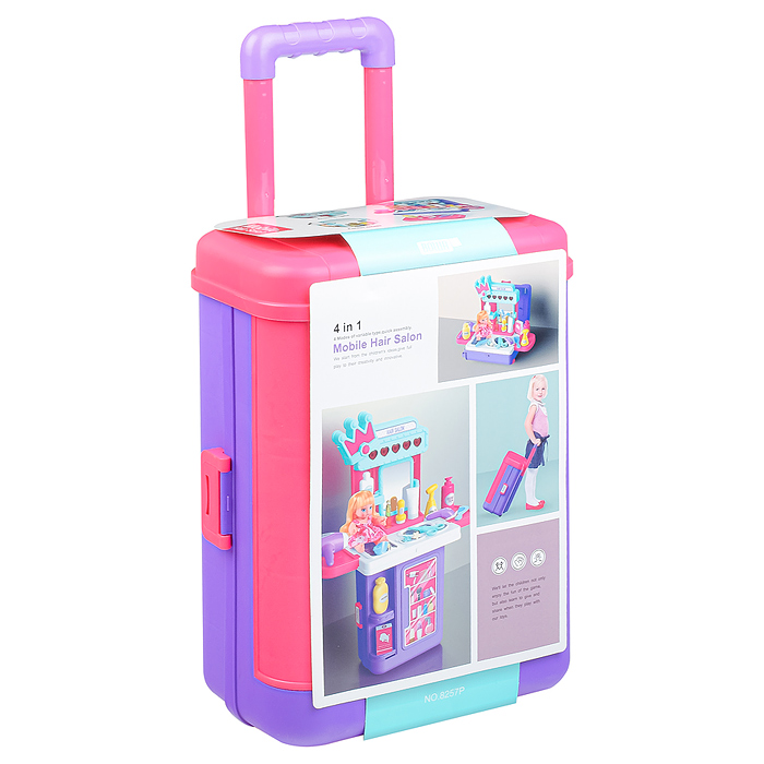 Фото к товару Игровой набор 8257P "Стилист" в чемодане Игровой набор 8257P "Стилист" в чемодане