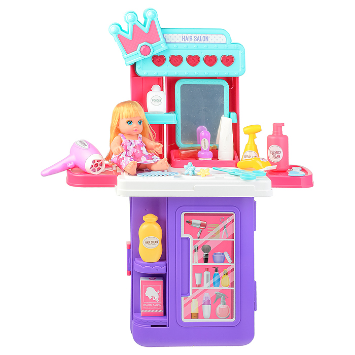 Фото к товару Игровой набор 8257P "Стилист" в чемодане Игровой набор 8257P "Стилист" в чемодане