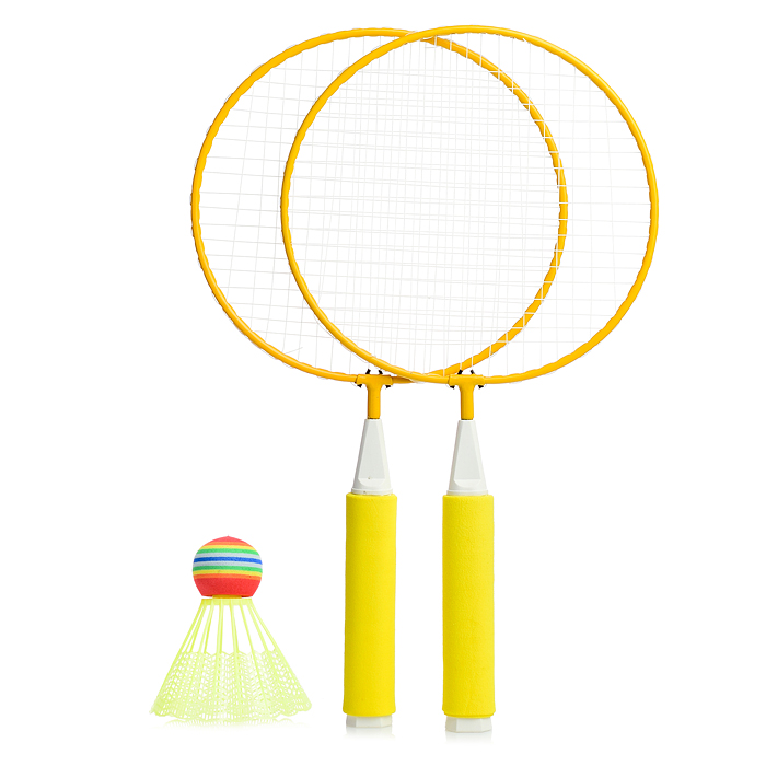 Фото к товару Бадминтон 00-0635 (2 ракетки+ волан) в сетке Бадминтон 00-0635 (2 ракетки+ волан) в сетке