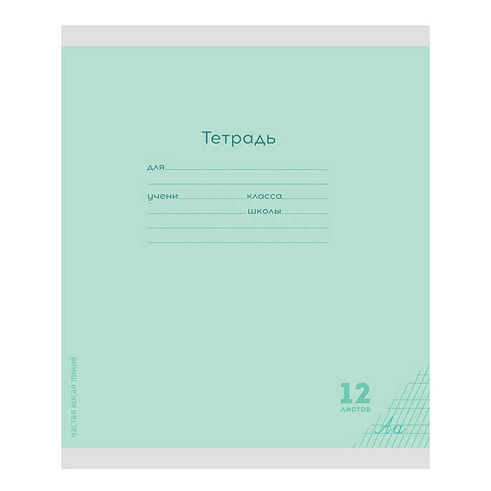 Тетрадь 12л. частая косая линия. Классика NEW (зеленая) Тетрадь 12л. частая косая линия. Классика NEW (зеленая)