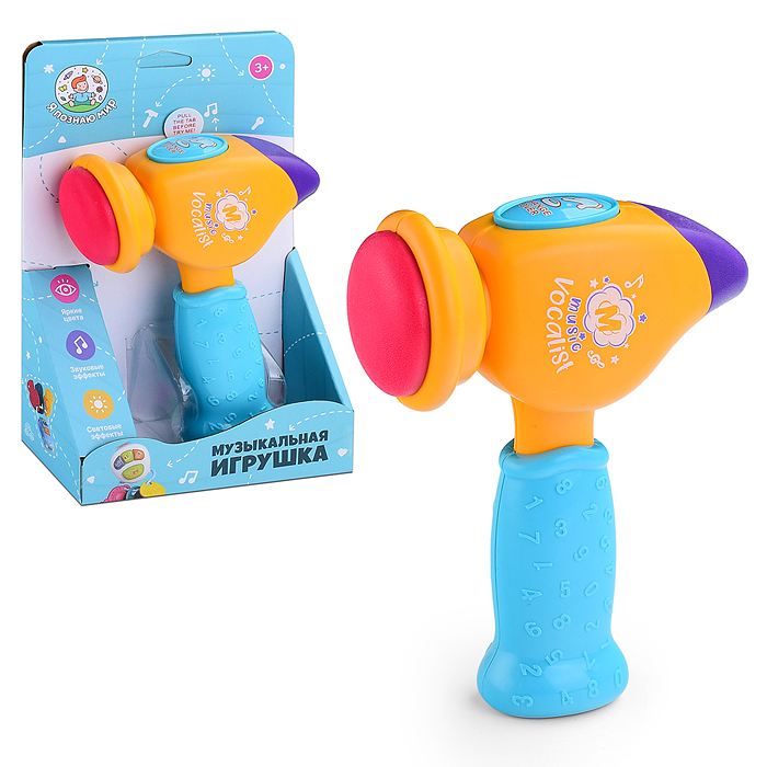 Погремушка - стучалка Y0068-3 "Молоточек" в коробке